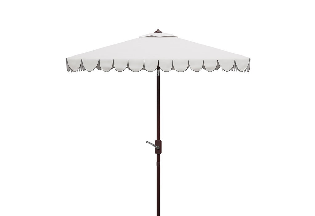 Venice 7.5 Ft Square Crank Umbrella/White - Cool Stuff & Accessories