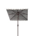 Venice 7.5 Ft Square Crank Umbrella/White - Cool Stuff & Accessories