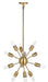 RAGING 12 LIGHT GOLD 17.5 INCH DIA SOLACE PENDANT LAMP - Cool Stuff & Accessories