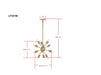 RAGING 12 LIGHT GOLD 17.5 INCH DIA SOLACE PENDANT LAMP - Cool Stuff & Accessories