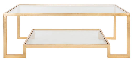 Vivian Rectangle Gold Leaf Coffee Table - Cool Stuff & Accessories