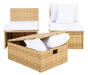 Pramla Outdoor Sette With Ottoman/ Natural White - Cool Stuff & Accessories