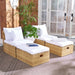 Pramla Outdoor Sette With Ottoman/ Natural White - Cool Stuff & Accessories