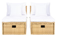 Pramla Outdoor Sette With Ottoman/ Natural White - Cool Stuff & Accessories