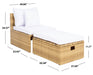 Pramla Outdoor Sette With Ottoman/ Natural White - Cool Stuff & Accessories