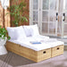Pramla Outdoor Sette With Ottoman/ Natural White - Cool Stuff & Accessories