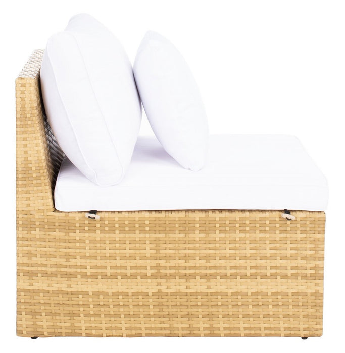 Pramla Outdoor Sette With Ottoman/ Natural White - Cool Stuff & Accessories