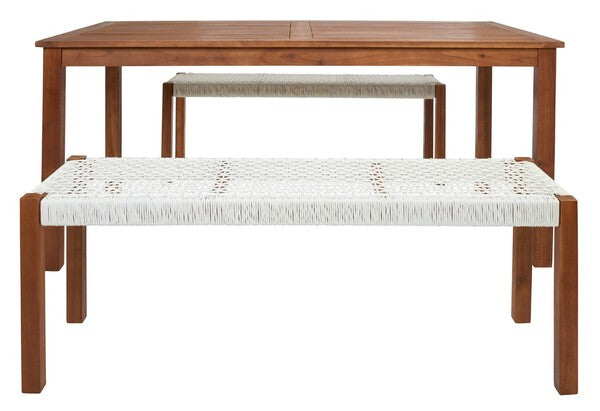 Aquina Dining Set/Natural White