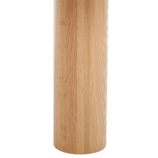 Aurora Curvy Coffee Table/ White/ Natural