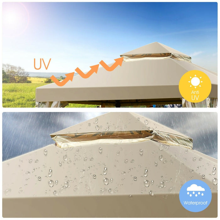 Outdoor 2-Tier 10' x 10' Screw-free Structure Shelter Gazebo Canopy - Cool Stuff & Accessories
