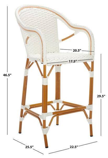 California Bar Stool/White