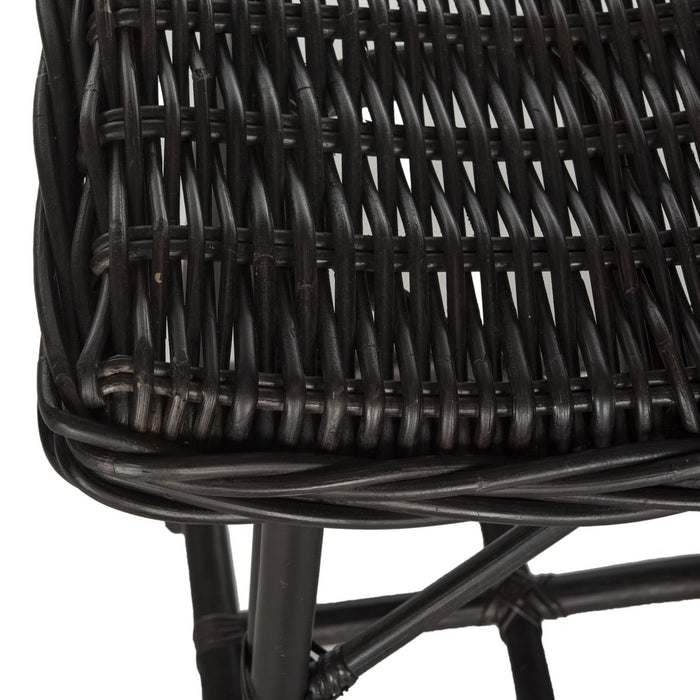 Amara Wicker Bar Stool/Black - Cool Stuff & Accessories