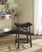 Amara Wicker Bar Stool/Black - Cool Stuff & Accessories