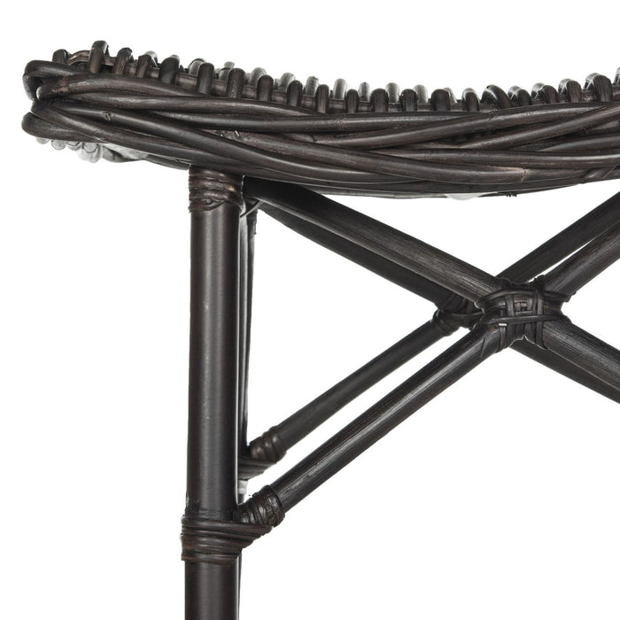 Amara Wicker Bar Stool/Black - Cool Stuff & Accessories