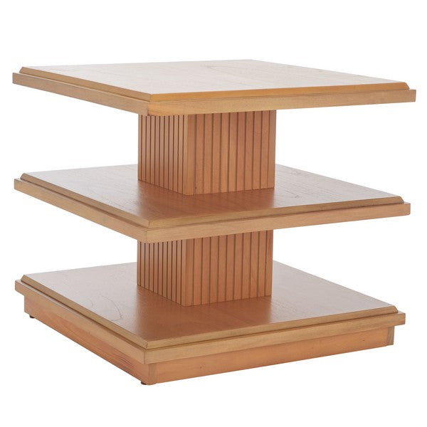 Suette 2 Shelf Accent Table/ Natural