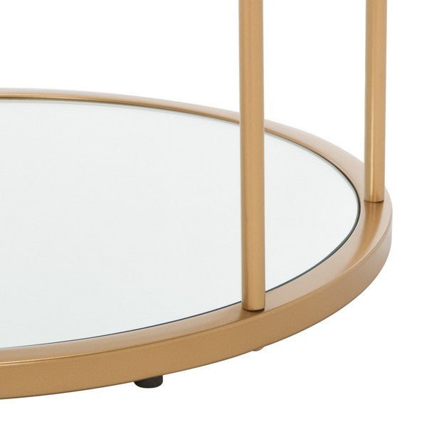 Layta 3 Shelf Coffee Table/ Gold