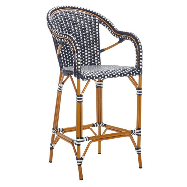California Bar Stool/Navy/White