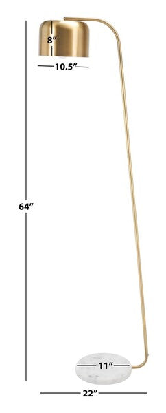 Foley Floor Lamp/ Brass