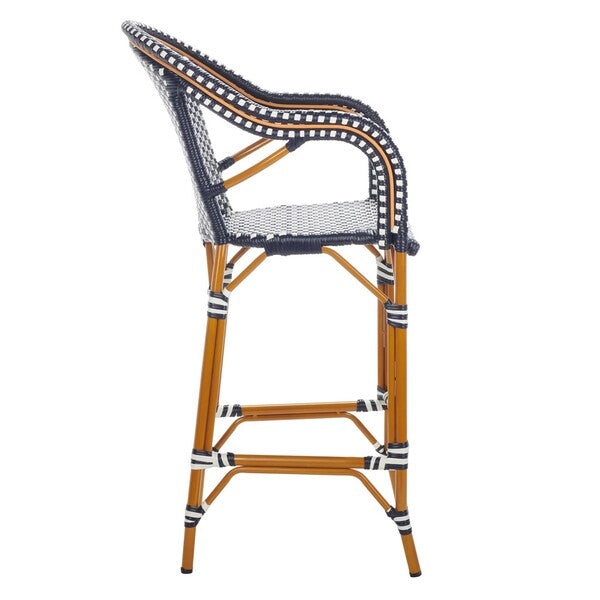 California Bar Stool/Navy/White