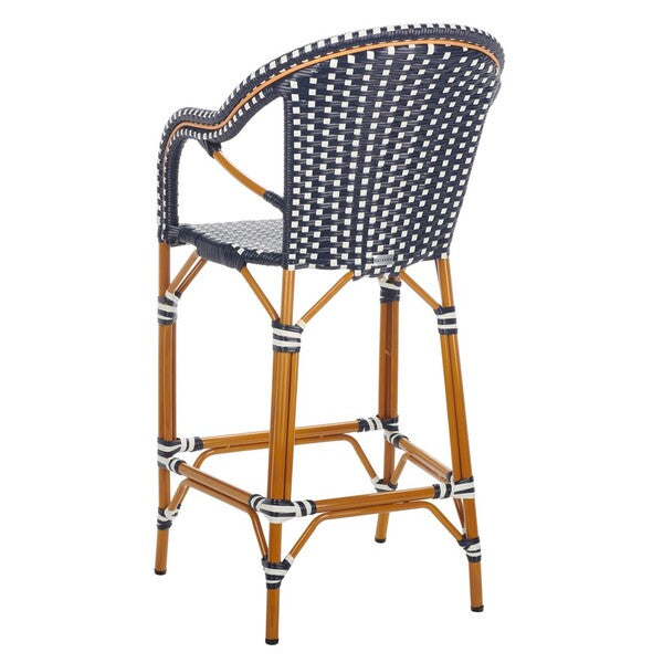 California Bar Stool/Navy/White