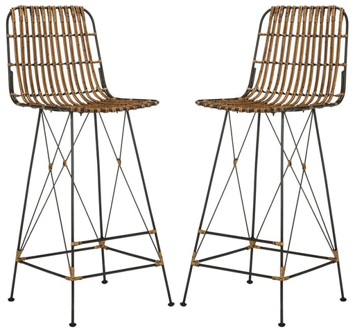 Minerva Wicker Bar Stool/Natural Brown - Cool Stuff & Accessories