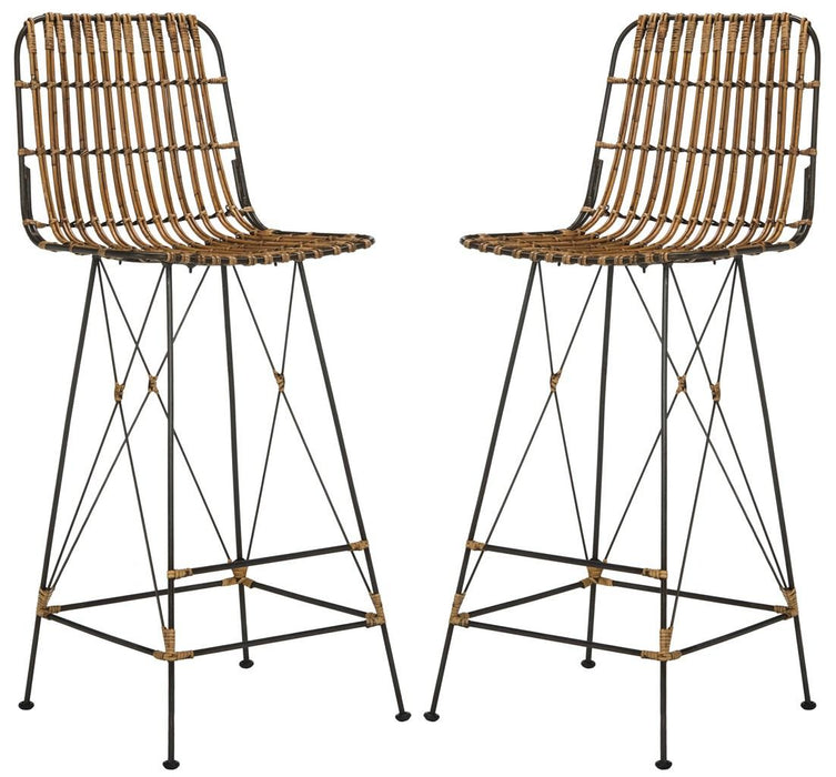 Minerva Wicker Bar Stool/Natural Brown - Cool Stuff & Accessories