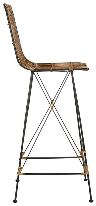 Minerva Wicker Bar Stool/Natural Brown - Cool Stuff & Accessories