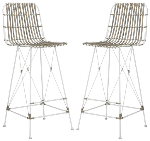 Minerva Wicker Bar Stool/White wash - Cool Stuff & Accessories