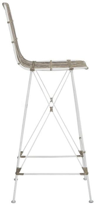 Minerva Wicker Bar Stool/White wash - Cool Stuff & Accessories