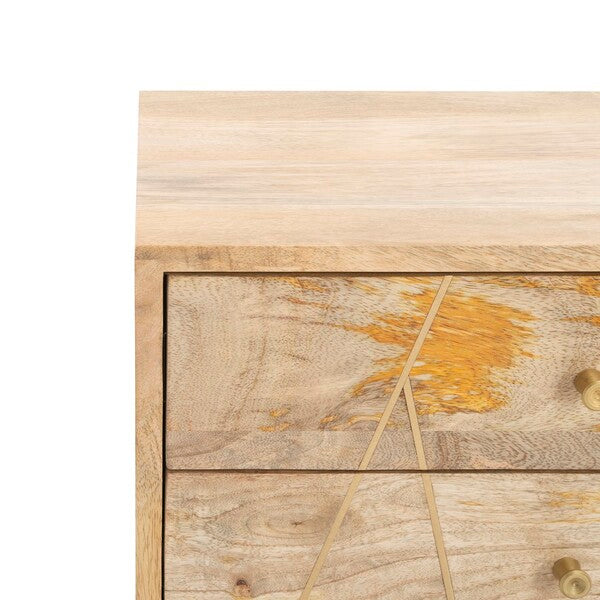 Taft 2 Drawer Cushioned Seat Bench/ Natural/ Grey
