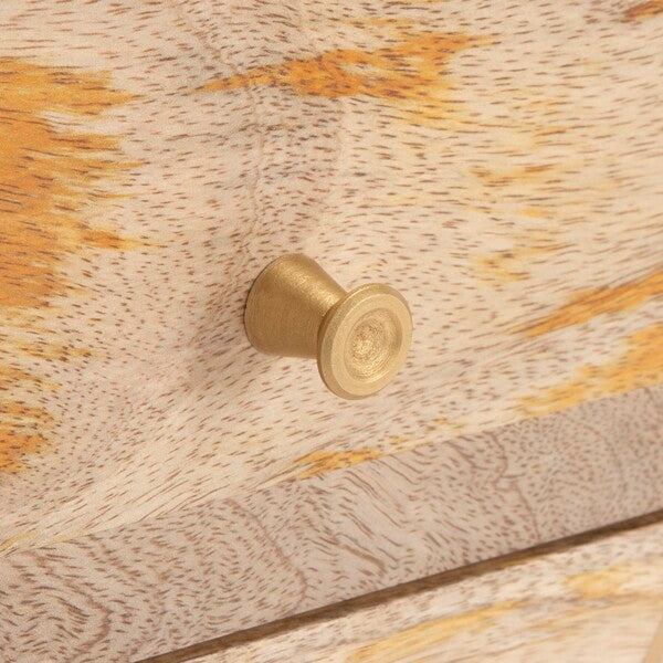 Taft 2 Drawer Cushioned Seat Bench/ Natural/ Grey
