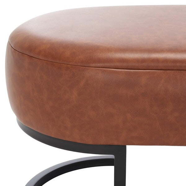 Bellezza Oval Bench/Cognac